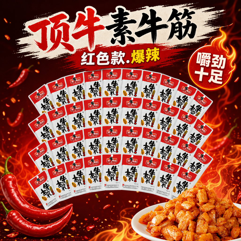 顶牛素牛筋辣条东旺牛筋牛顶8090后儿时怀旧零食大包休闲食品小吃