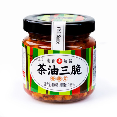 湘品堂豆豉酱湖南特产茶油蒜蓉辣酱拌面下饭酱下即食饭菜调味酱料