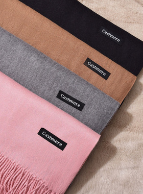 秋冬季保暖粉色灰色围巾女新娘结婚婚纱外搭姐妹团伴娘晚礼服披肩