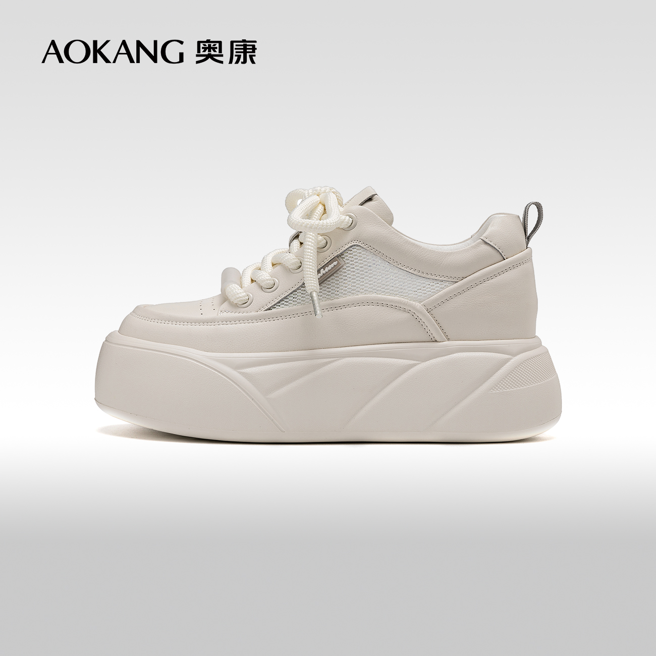 奥康百搭休闲鞋舒适面包鞋板鞋