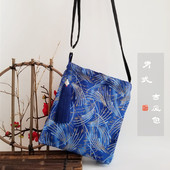 新款 汉服包袋斜挎包流苏小包古风单肩布包背包搭配古装 汉元 素男式