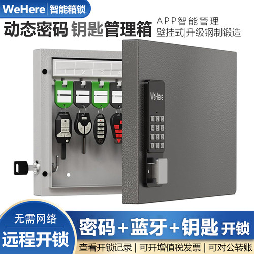 WeHere智能壁挂式动态密码钥匙箱