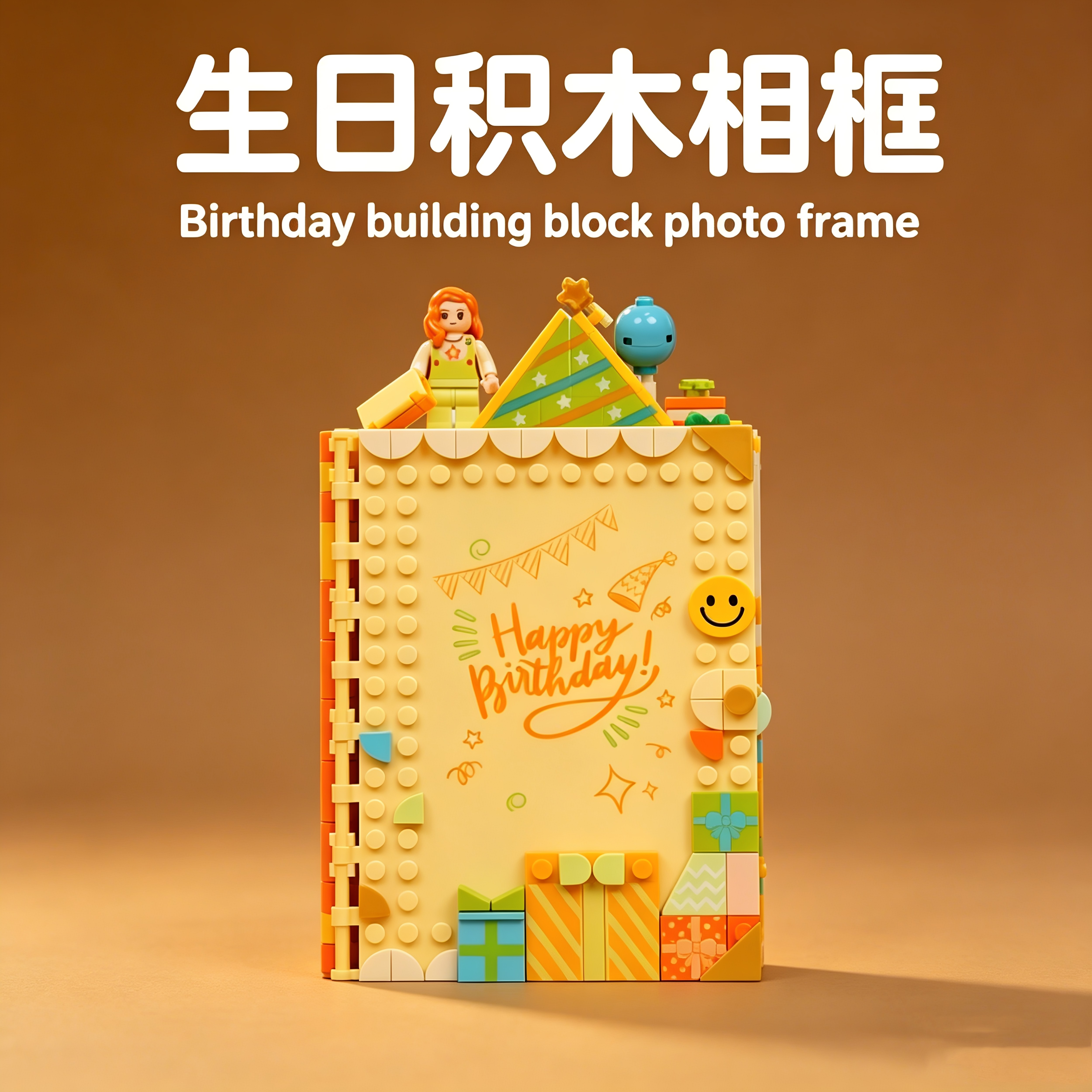 照片定制积木相框手工diy生日礼物道歉女生闺蜜男朋友520情人节