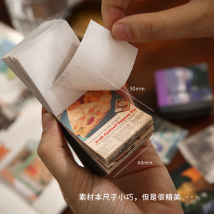 复古油画梵高名画迷你明信片手机背卡照片小卡片纸礼品新年情人节