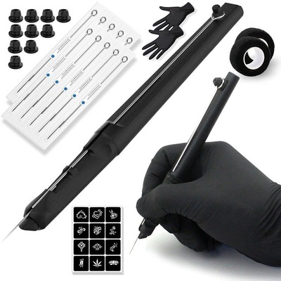 半圆手工纹身笔新手纹身工具全套