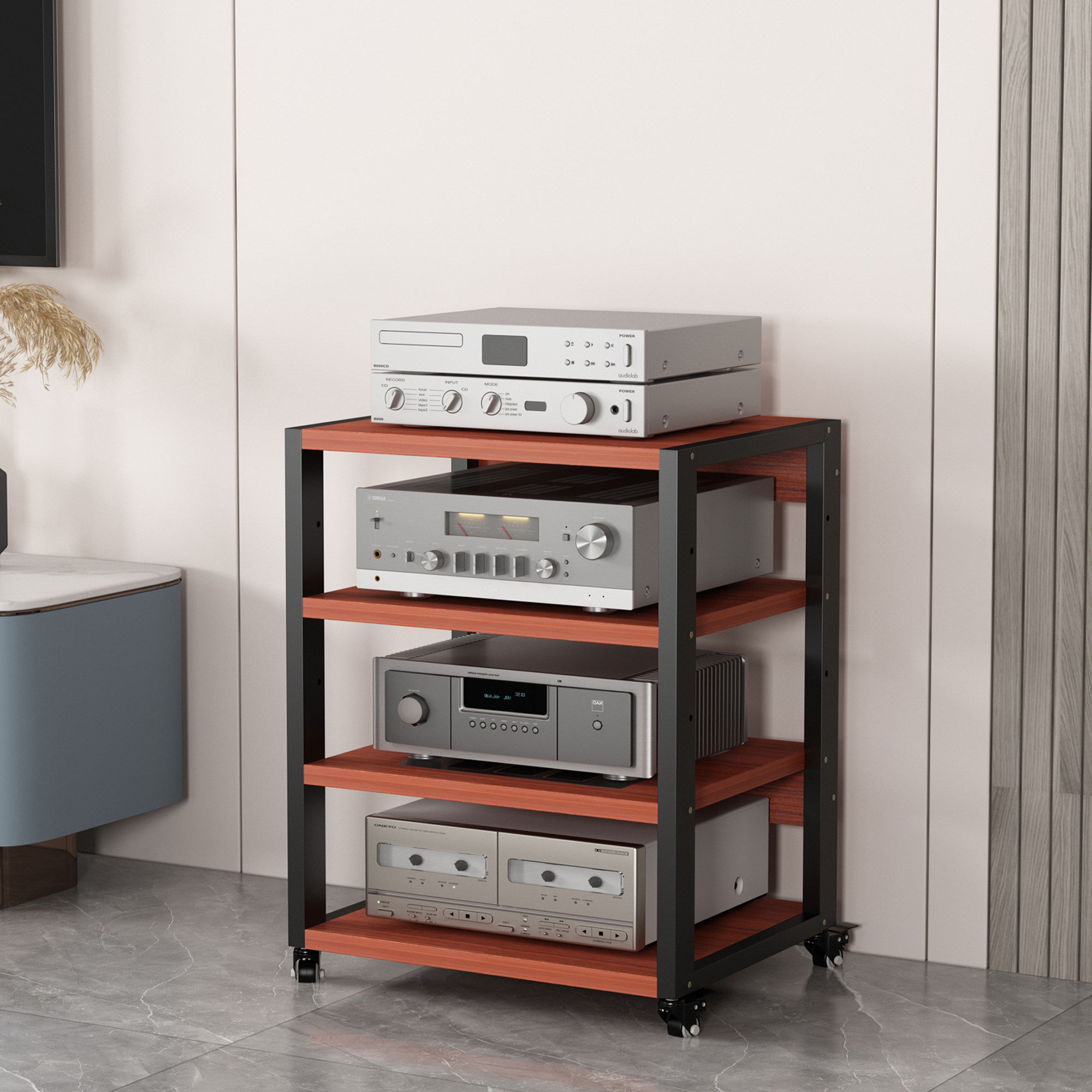 内长50功放机架胆机支架甲类解码器CD机架放大器家庭影院收纳架子