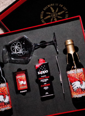 旗舰收藏！ 安克雷奇 恶魔的交易 精酿啤酒 联名Zippo 精装礼盒