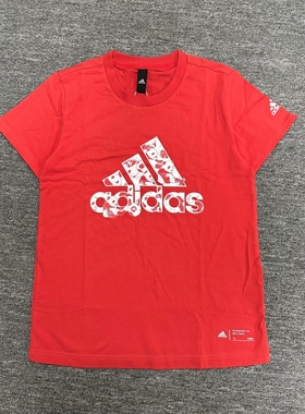 【断码捡漏】Adidas女子T恤 简约大LOGO舒适休闲运动短袖 H58192