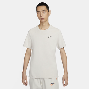 NIKE NSW TEE 耐克白色T恤 小logo 宽松时尚 棉质短袖 BV0508-072