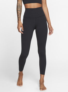 NIKE YOGA女士运动高腰紧身裤提臀收腹健身瑜伽速干CJ3802-010