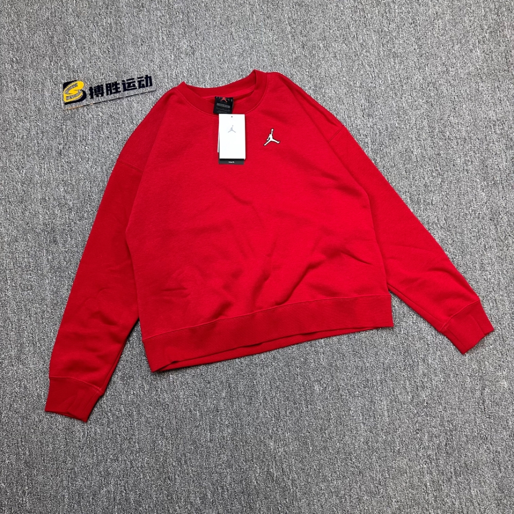 【断码捡漏】耐克Jordan卫衣女小logo加绒保暖舒适宽松DQ4463-687