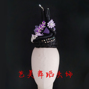且看行云舞蹈头饰   古典舞蹈头饰  艺考独舞头饰
