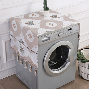 欧式冰箱盖布双开门海尔美的单开门顶防尘罩轻奢家用洗衣机盖巾帘