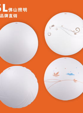 佛山照明LED吸顶灯10W13W17W15W22W25瓦简约圆形客厅卧室节能灯具