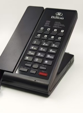 映宇B002 酒店客房座机 商务办公电话 黑色立式电话机 一键拨号