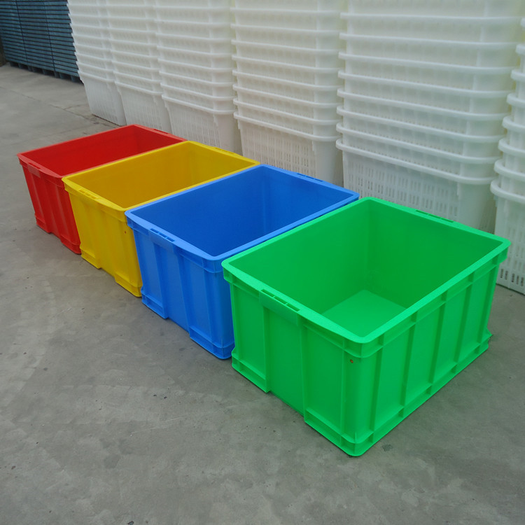 带盖周转箱塑料大箱子工业转运箱740*560*400加厚红色不良品箱,收纳整理,收纳箱,淘宝优惠券,粉丝福利购,淘宝优惠卷