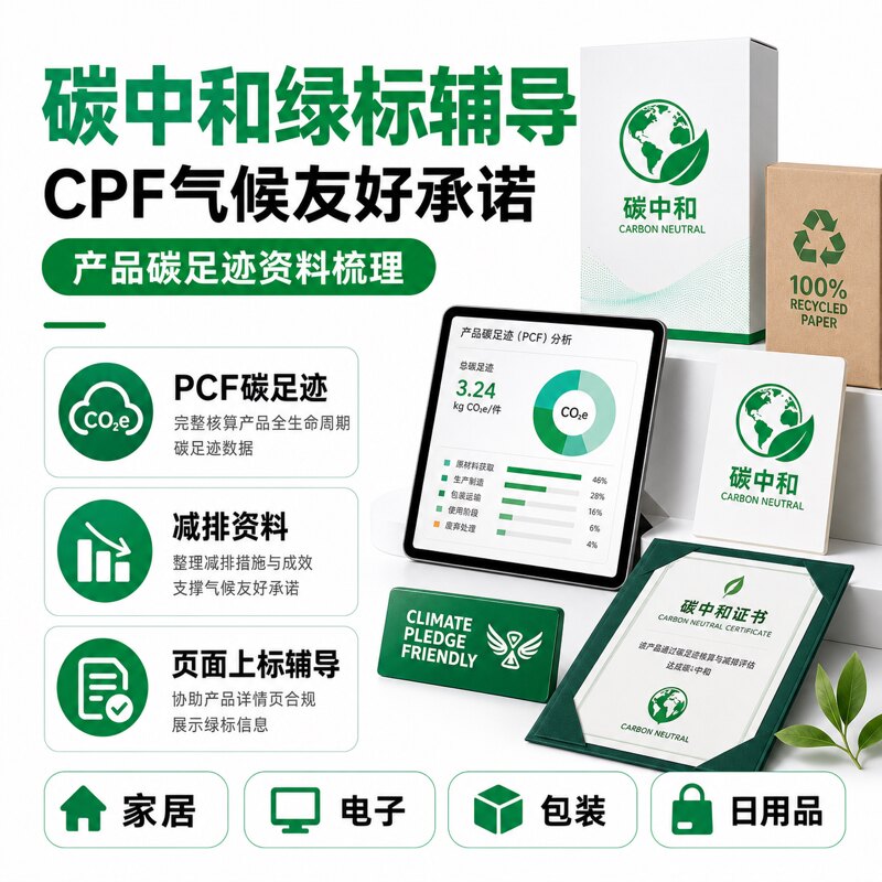 亚马逊绿标CPF认证/碳中和认证