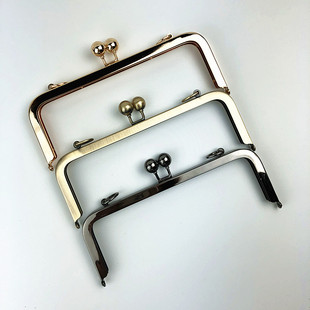 20.5cm优质光面大珠头无孔螺丝口金 手工diy包包配件 送图纸