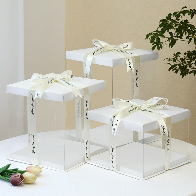 全透明蛋糕盒 6寸8寸10寸12寸单层双层加高芭比4层生日蛋糕盒子,厨房/烹饪用具,点心包装盒/包装袋,淘宝优惠券,粉丝福利购,淘宝优惠卷