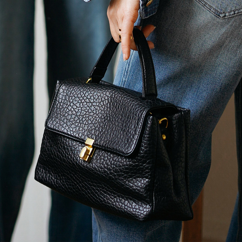 chris小倩手提包皮革中小款经典