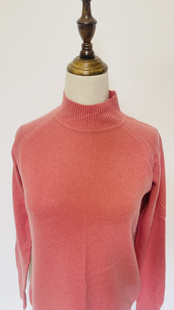 尼泊尔手工山羊绒衫 半高领山羊绒衫 保暖羊绒衫 S码现货