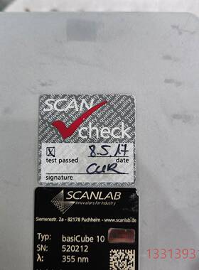 德国SCANLab振镜。施肯拉振镜议价 维修！！！