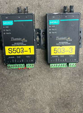 MOXA摩莎 串口转光纤转换器 TCF-142-M-ST，拆议价也可维修