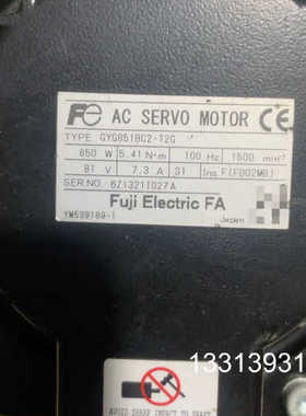 富士伺服电机驱动器套装GYG851BC2-T2G+850W议价也可维修
