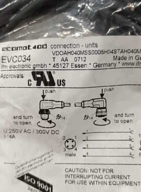 EVC034易福门传感器连接线 易福门传感器连接线，议价也可维修
