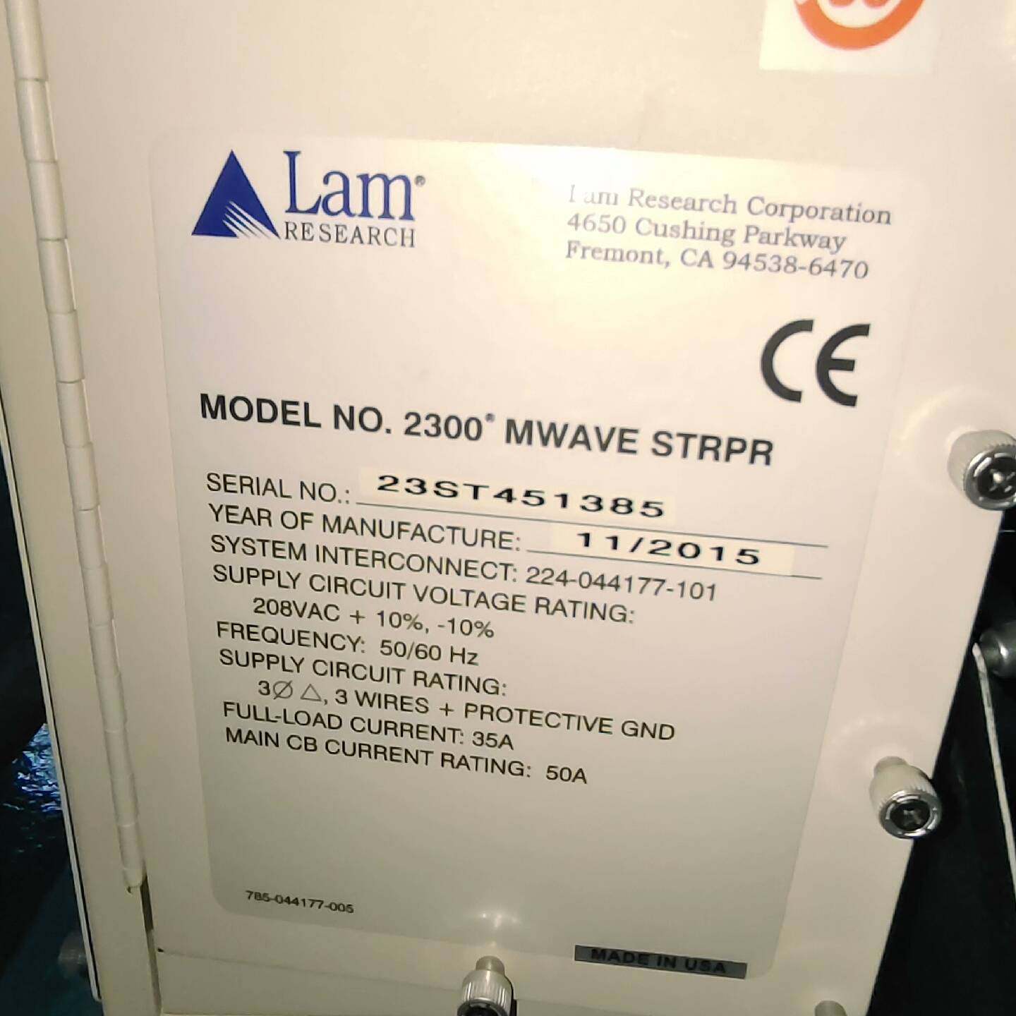 Lam 2300 MWAVE STRPR 腔体 23ST45议价 维修！！！