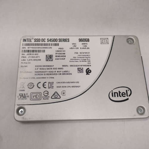 lntel 英特尔 s4500 960g SATA 企业级固议价也可维修