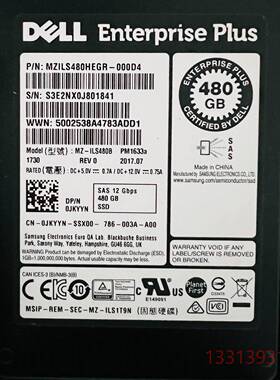 DELL 480G SAS 12Gb SSD 0JKYYN议价 维修！！！