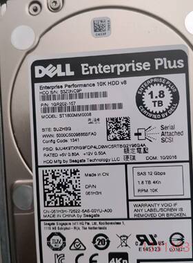 Dell 61H3H 061H3H 1.8TB 10K SA议价 维修！！！