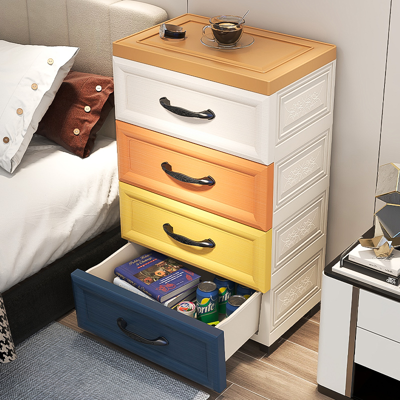 塑料抽屉式收纳衣柜家用儿童