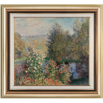 油画客厅卧室风景画装饰画壁画现代简约挂画非手绘莫奈蒙日虹花园