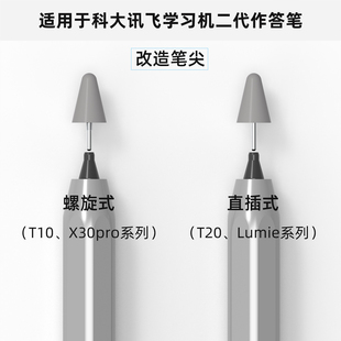 适配科大讯飞学习机二代作答笔芯改造T10螺旋T20直插X30pro Lumie