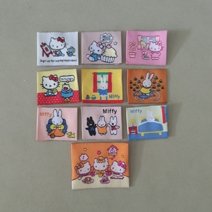 服装 横板标 横领标订做衣服商标定做织唛布标水洗标现货卡通标签