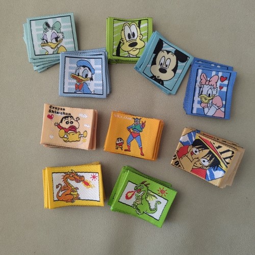 服装横领标订做衣服商标定做织唛布标水洗标卡通标签3X3.5CM