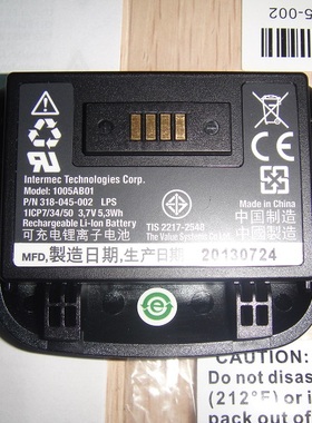 Intermec易腾迈1005AB01 318-045-002 GC4460 CS40锂电池