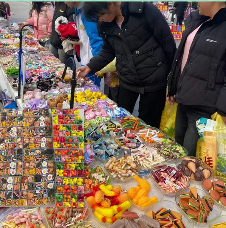 摆摊网红一元发夹批发发饰儿童食玩夹子饰品夜市卡通水果发夹厂家