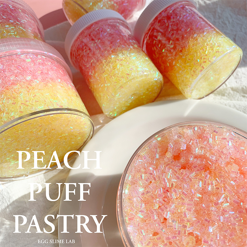 洋梨蜜饯 蛋蛋史莱姆slime 管珠泥填充物声控系列炸耳网红解压ins