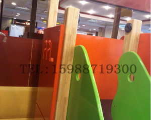 新款室内木质游乐设k施儿童木制肯德基滑滑梯组合不锈钢实木玩具