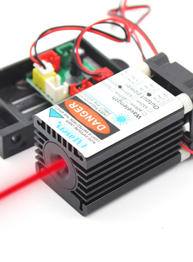 oxlasers 12V大功率红色激光器激光模组650nm带风扇细光红光200mW