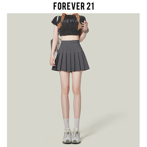 Forev21伯克利灰色百褶半