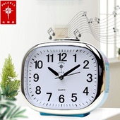 北极星学生用小闹钟静音个性 儿童时钟闹铃卧室夜光简约床头电子表