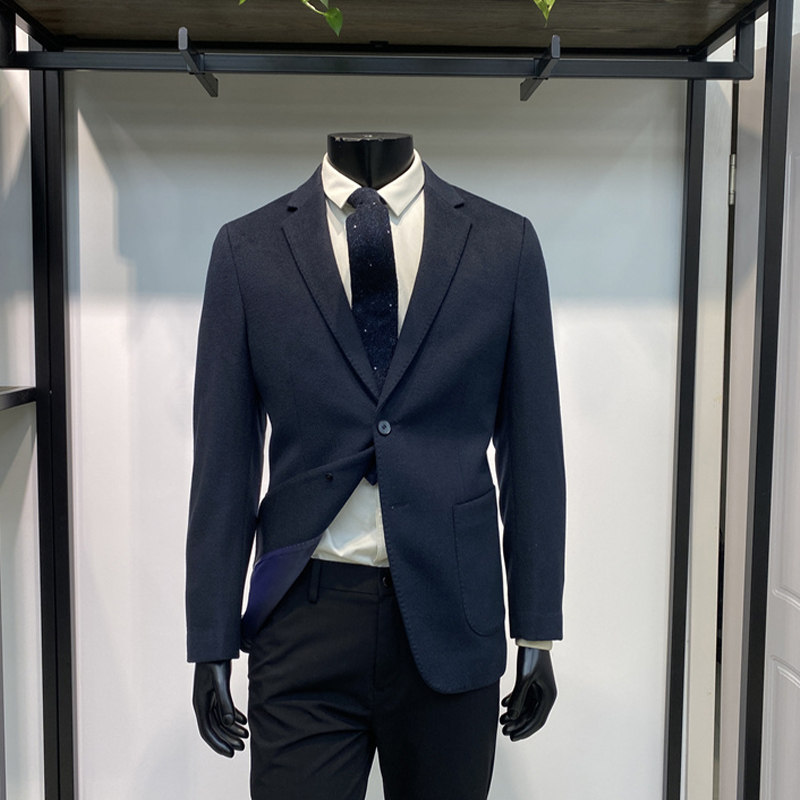 25年冬季新品羊毛羊绒男士单西服上衣商务休闲西装外套LENZON领佐