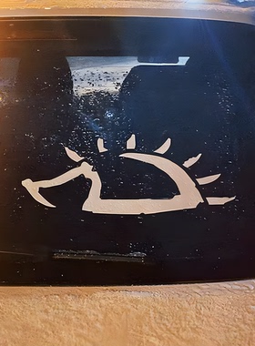 顺丰 民谣赵雷车贴 赵雷贴纸 刺猬车贴纸 吉他行李箱笔记本贴纸