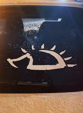 顺丰赵雷车贴赵雷刺猬贴纸