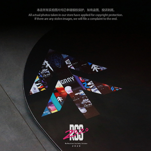 适用GRAY小树滑雪板贴纸马赫贴纸防水反光耐寒滑雪板遮伤划痕覆盖