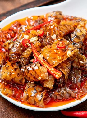 凉拌红油鱼皮卷酒店饭店凉菜